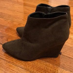Forever 21 Olive Wedge Boots